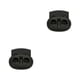 thumbnail image 1 of Qarigey 100 Piezas Tapón de plástico Cordón Ropa deportiva Bloqueo de cable Agujero doble Clip de resorte Cordón Toggle Negro 2 1.91.7 negro 2 1.9*1.7 2piezas, 1 of 6
