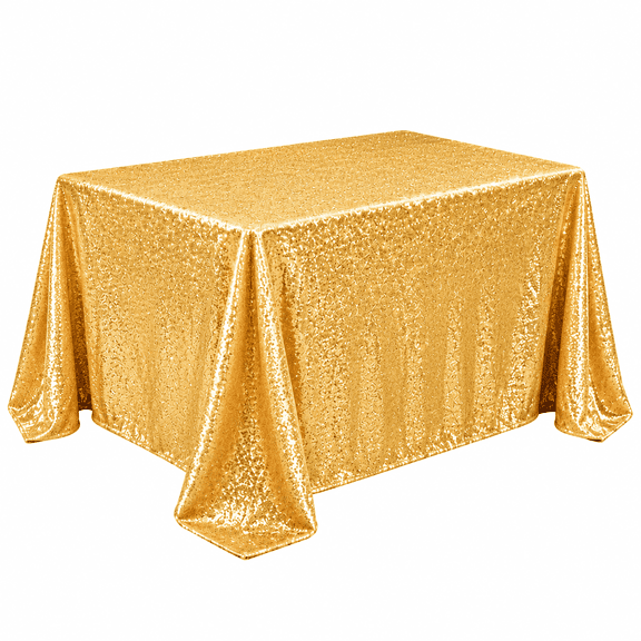 Sequin Tablecloth 47.24 x 47.24 Inches, Sparkling Polyester Table Cover for Wedding Birthday Party Events, Glitter Decorative Table Linen for Halloween Thanksgiving Christmas Home Decor
