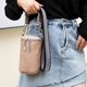 thumbnail image 5 of Bolso de mensajero sólido para mujer con correa de guitarra Bolso de viaje al aire libre de cuero genuino, 5 of 9