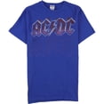thumbnail image 1 of Junk Food Mens ACDC Graphic T-Shirt, Blue, Small, 1 of 2
