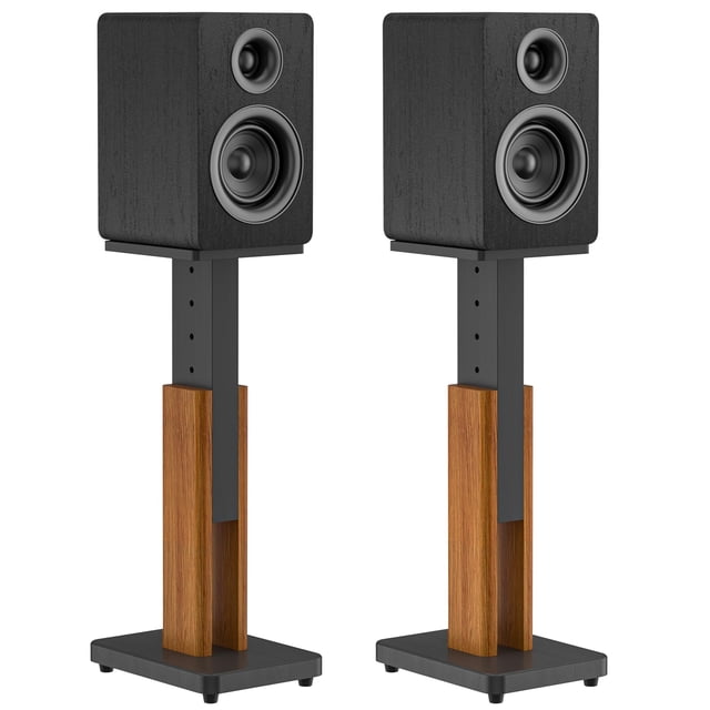 Soportes de altavoz Rimous de madera con altura ajustable para 50 libras