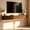 67" Natural, variant on HIUU 69" Dark Wood TV Stand with 16 Color LEDs,Modern Wood TV Stand with Storage,Rustic Floating Wall Mounted TV Stand for 55 60 65 Inch TV for Living Room