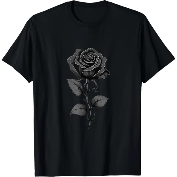 Black Rose Graphic T-Shirt