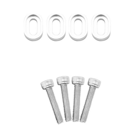 

4Pc for Aluminum Motor Mount Washers Shims & Stainless Steel Screws for RC CAR Part 1/5 Traxxas 8S 77086-4 C
