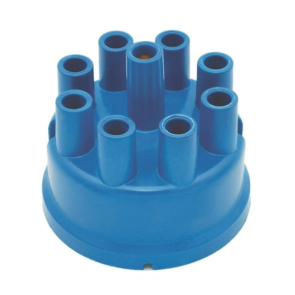 Mallory Ignition Distributor Cap 209D For Use With Mallory YL Non-Vented Flame Arrested Distributors; Standard Style; Clip Down; Socket Style Posts; Blue