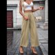 thumbnail image 5 of Pantalones Casuales para Mujer, Holgados, con Cordón, Cintura Alta, Pierna , para Playa y Bolsillos. Albaricoque S, 5 of 9