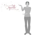 thumbnail image 2 of She Leaves a Little Sparkle Girls Room Vinyl Wall Decal Sticker Inspirational Quote with Stars, 2 of 4