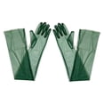 thumbnail image 1 of Sonducket Guantes transparentes para bodas vintage óperas banquetes destacan tul vestido de novia guantes faldas guantes y mitones verde negruzco 55cm, 1 of 6