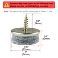 thumbnail image 2 of Screw Felt Glider Furniture Pads DIY Leg Feet Protectors 24mm 1" Dia 8pcs, 2 of 7