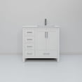 thumbnail image 4 of Jacques 36 in. W Right Offset White Bath Vanity, White Quartz Top, and Faucet Set, 4 of 9