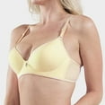 thumbnail image 2 of Bras for Women, Wirefree Bra, Padded Everyday Contour Bras Yellow 32B, 2 of 7