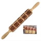 thumbnail image 3 of Rodillo de Amasar para Galletas con Estampado Animal en Relieve, Rodillo Grande con Textura de Madera para Hornear, 3 of 5