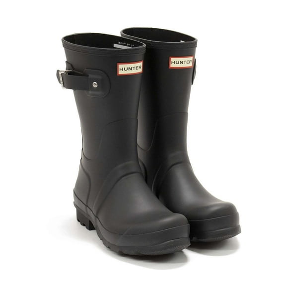 Hunter Men's Original Short Rain Boot, Black,8 M US