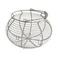 thumbnail image 2 of Cesta de alambre para huevos, soporte para huevos con asa, contenedor de almacenamiento para cocina, cesta para recoger huevos, para alimentos,, 2 of 8