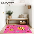thumbnail image 3 of ODIKA 8'x10' Machine Washable Non-Slip Area Rug, Magical System Planets Educational Learning High Traffic Rug, Pink, 576275, 3 of 5