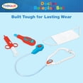 thumbnail image 6 of Playful Minds: Doctor Roleplay Set - 6pc White & Red Costume, Coat-Mask-Thermometer, Sounds Stethoscope, Toy Accessories, Dress-Up, Pretend, Kids 3+, 6 of 9