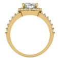 thumbnail image 4 of Clara Pucci 14K Yellow Gold 2.6ct WhiteSapphire Halo Ring for Women, 4 of 7