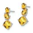 thumbnail image 3 of Primal Gold 14 Karat White Gold Citrine Earrings, 3 of 5