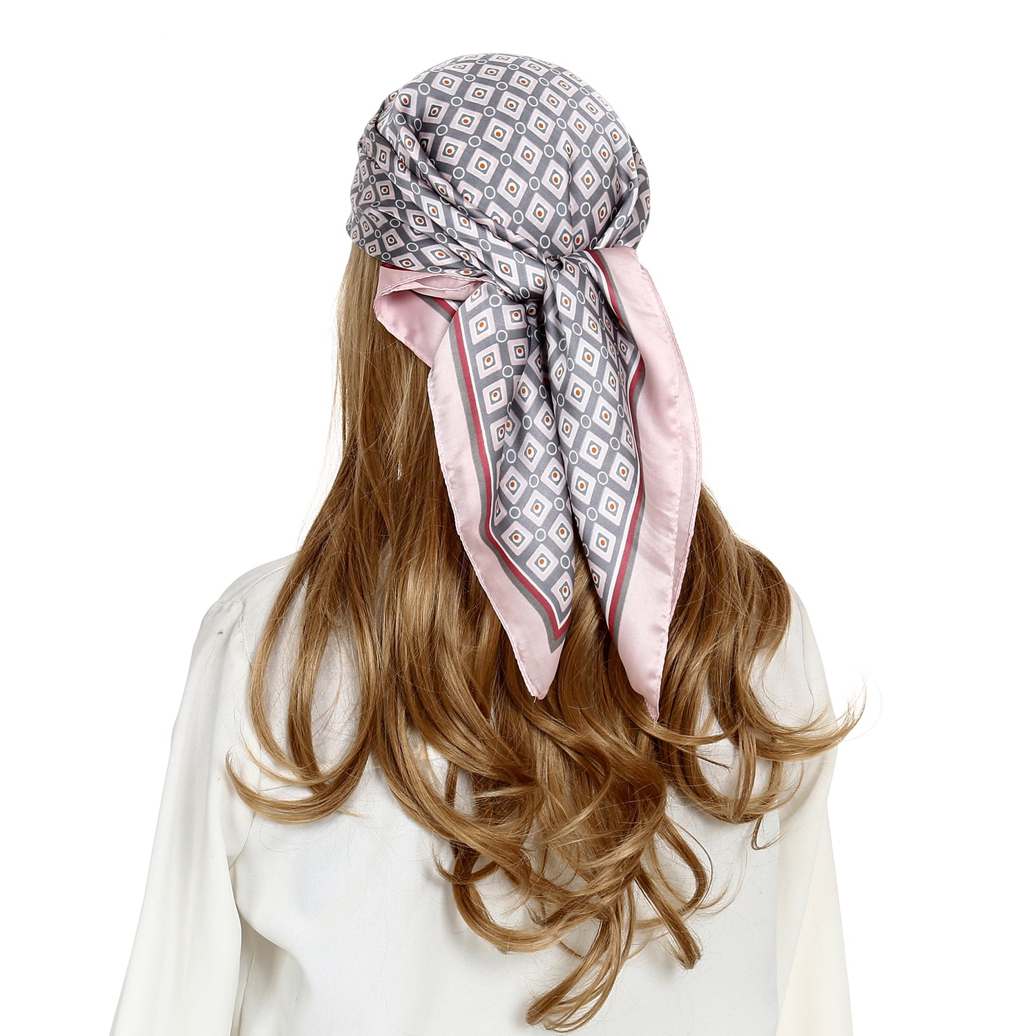 RIIQIICHY 27.5 Inch Women Head Scarf Like Silk Satin Hair Scarf for