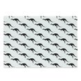 thumbnail image 1 of Aboriginal Cutting Board, Monochromatic Pattern with Silhouette Style Kangaroo Animal Print, Decorative Tempered Glass Cutting and Serving Board, in 3 Sizes, by Ambesonne, 1 of 2