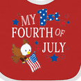 thumbnail image 4 of Inktastic My First Fourth of July Eagle Boys or Girls Baby Bib, 4 of 4