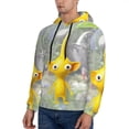 thumbnail image 3 of Lsque Pikmin Pattern Casual Men's Hoodie,Hooded Sweatshirt with Kangaroo Pocket,Pullover Hoodie-3X-Large, 3 of 8