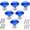 Blue, variant on 6 Pcs Crystal Glass Cabinet Knobs 30mm Diamond Shape Drawer Kitchen Cabinets Dresser Cupboard Wardrobe Pulls Handles (30mm, Purple)