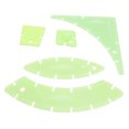 thumbnail image 1 of Gabarit de Quilting, Ensemble de Gabarit de Quilting Robuste en Plastique Multifonctionnel 5 Pcs Réutilisable pour Artisanat, 1 of 7