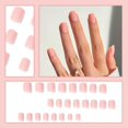 thumbnail image 1 of Nail Patch Nail Patch Macaron Powder Wear Nail Wear Nail Nail Scrub Nail (with Glue Inside) 1ml Clear on Nails Acrylic Gel Short Nail Tips for Acrylic Nails Coffin Clear Tips Coffin for Acrylic Nails, 1 of 3