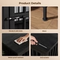 thumbnail image 4 of Ironovahome 88" Dog Crate Furniture for 2 Large Dogs with Sturdy Removable Divider and Double Doors, XXL Extra Large Indoor Dog Kennel, Thick Heavy Duty Wooden Dog Cage, Black, 4 of 8