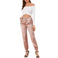 thumbnail image 2 of INSPIRE CHIC Junior's Athleisure Pants Drawstring Elastic Waist Ankle Joggers, 2 of 5