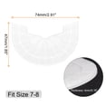 thumbnail image 2 of Uxcell 1pair Heel Plates Sole Protector Size 7-8 Non Slip Pad Replacement for Sneakers, Transparent, 2 of 6