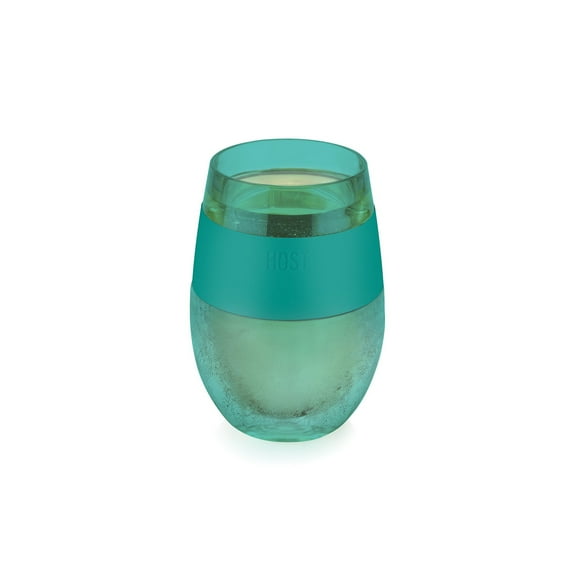 Host Wine Freeze Cooling Cup, Double Wall Insulated Tumbler, 8.5 oz Green
