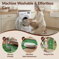 thumbnail image 5 of Design&I 3'x5' Washable Accent Rug Soccer Layout Field Centered Pitch Lines Door Center Goal Markings for Bedroom, Walk-in Closet, Pet Friendly & Non-Slip Built-In Grip, 5 of 7