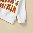 thumbnail image 4 of Gibobby Conjunto de sudadera para niña Conjunto de 2 uds de camisetas y pantalones con estampado de de manga larga para niños pequeños, ropa para niños de Halloween(Blanco, 3-6 Meses), 4 of 5