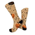 thumbnail image 6 of Fabrcox Halloween Socks for Men Women Funny Ghost Pumpkin Socks Full Moon Graphic Spooky Novelty Mid Calf Crew Socks for Women Beige, 6 of 6