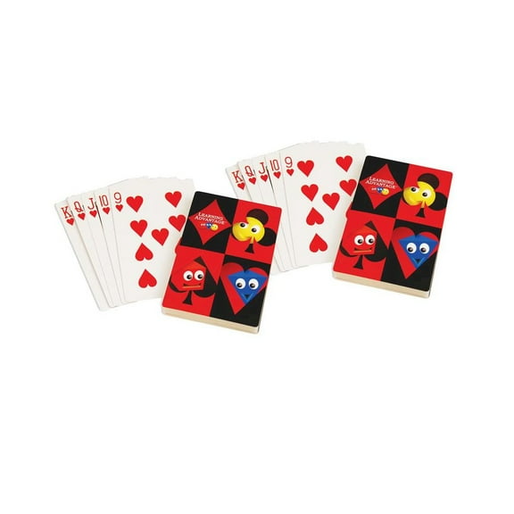 Learning Advantage Giant Playing Cards, 2 Packs