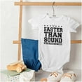 thumbnail image 4 of US Air Force USAF Faster Than Sound Romper Boys or Girls Infant Baby Brisco Brands NB, 4 of 6