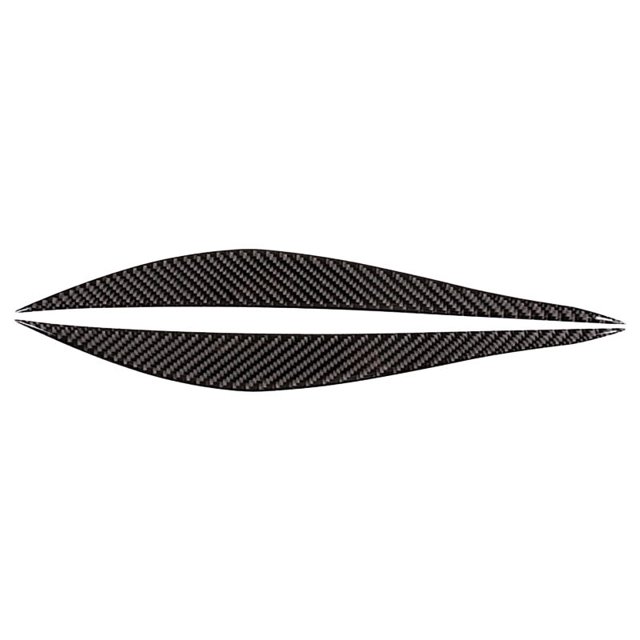 1 par de tiras embellecedoras de fibra para faros delanteros de coche para Serie 3 4 2013-2019
