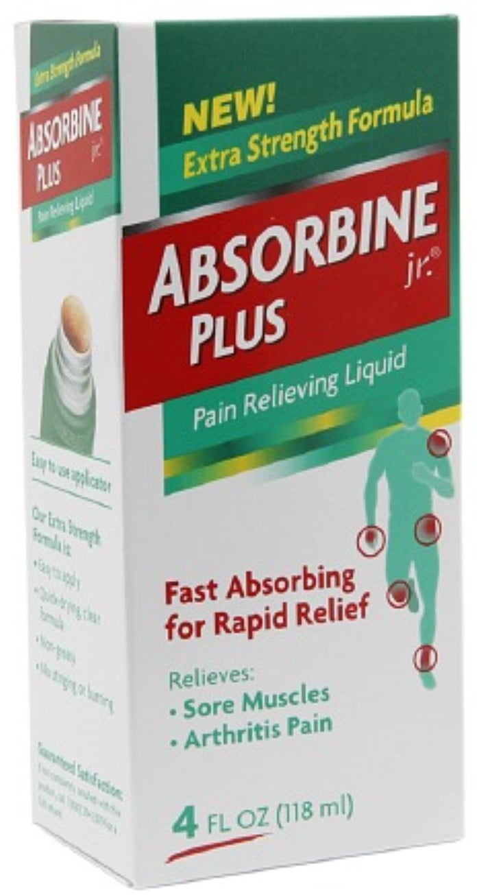 6 Pack Absorbine Jr. Plus Pain Relieving Liquid 4 oz
