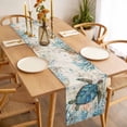 thumbnail image 3 of Ocean Turtle Table Runner - 60 Inch Long, Kitchen Dining Table Runner Dresser Scarves, Coastal Nautical Coral Starfish Blue Farmhouse Decor for Coffee Tables Wedding Party Banquet, 3 of 8