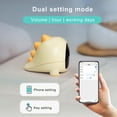 thumbnail image 4 of Fairnull 1 Set Creative Cartoon Dinosaur Design Alarm Clock Multifunctional Rechargeable Table Clock Household Supplies, 4 of 11