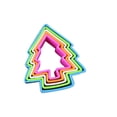 thumbnail image 1 of Agiferg 5PC Pentagonal,Circular,Tree,People Four Patterns Biscuits Mold Turnover, 1 of 4