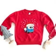 thumbnail image 3 of Leo the Truck Santa Hat Snow - Toddler Graphic Sweatshirt, 3 of 13