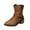 Brown, variant on THDHVS Ankle Boots for Women,Womens Shoes,Wide Width Women's Ankle Boots with Side Zipper and Low Block Heel Black