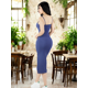thumbnail image 3 of Vestido De Mujer Midi Casual Stretch Para Diario Y Salida, 3 of 5
