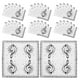 thumbnail image 1 of 40 servilletas de papel cuadradas desechables con notas musicales para fiestas, servilletas decorativas con notas musicales para cumpleaños, suministros para fiestas de amantes de la música., 1 of 8