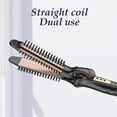 thumbnail image 5 of Banzch Curling Iron Curling And Straightening Hair 2 In 1 Electric Curling Comb For Curls Beach Waves30s Fast Heat-up Long Barrel For Long Hair,Mothers Day Gifts, 5 of 7