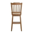 thumbnail image 4 of Weston Home Sheena Slat Back Bar Height Wood Swivel Stool, Oak, 4 of 5
