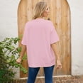 thumbnail image 4 of T-shirt à Col Rond pour Femmes Demi-Compression Manches Longues Imprimé Lettre Mode T-Shirt Manches Longues Confort, 4 of 7